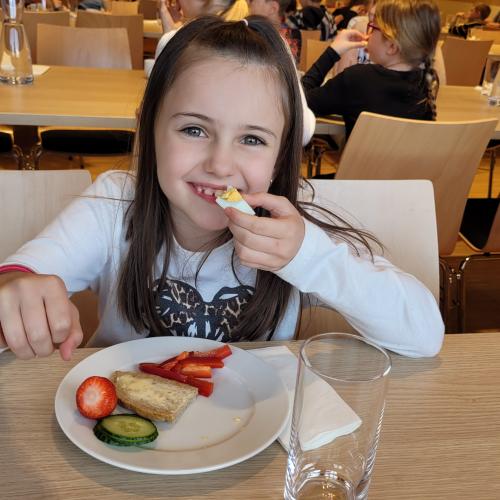 die gesunde Jause schmeckt