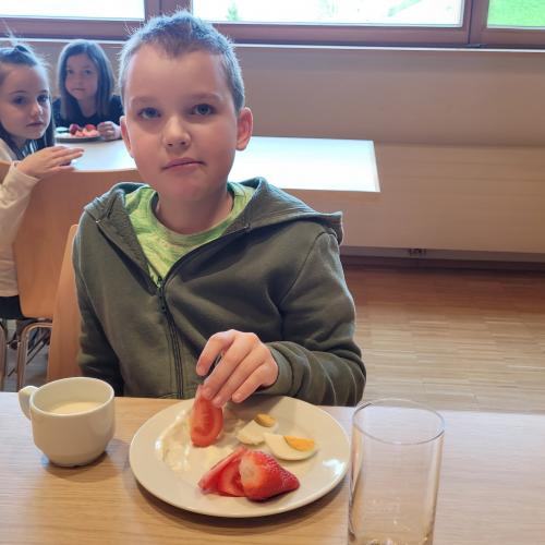 die gesunde Jause schmeckt