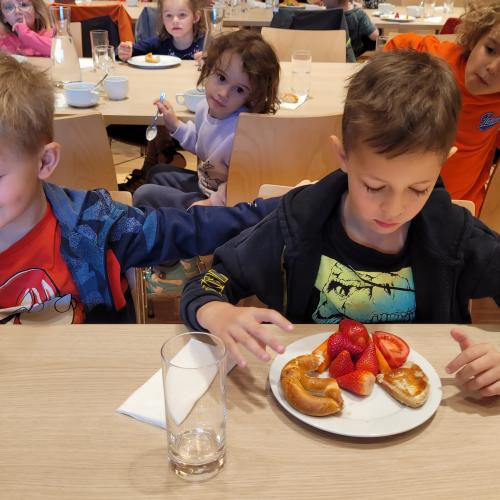 die gesunde Jause schmeckt