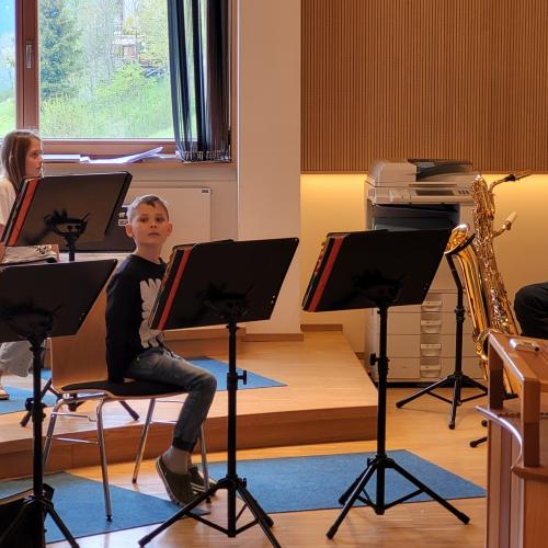 workshop der MK Wattenberg mit den Volksschülern