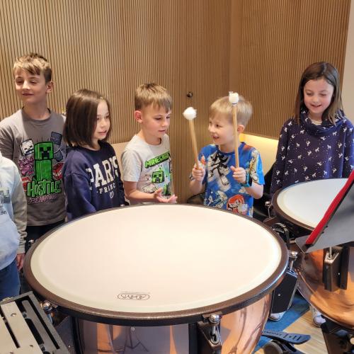 workshop der MK Wattenberg mit den Volksschülern