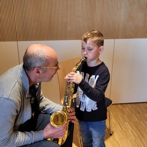 workshop der MK Wattenberg mit den Volksschülern