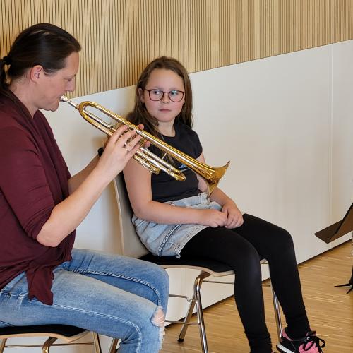 workshop der MK Wattenberg mit den Volksschülern