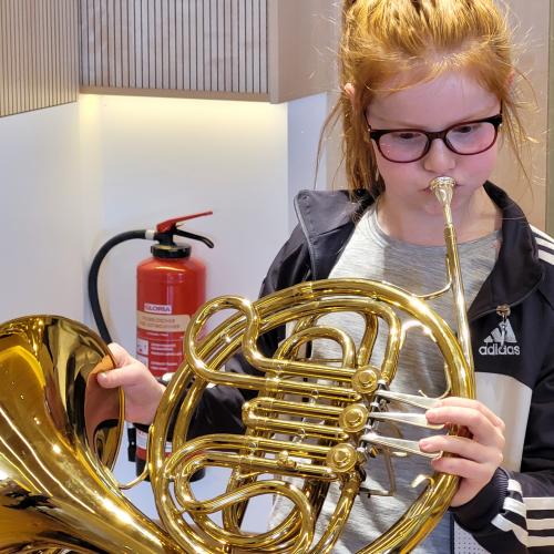 workshop der MK Wattenberg mit den Volksschülern