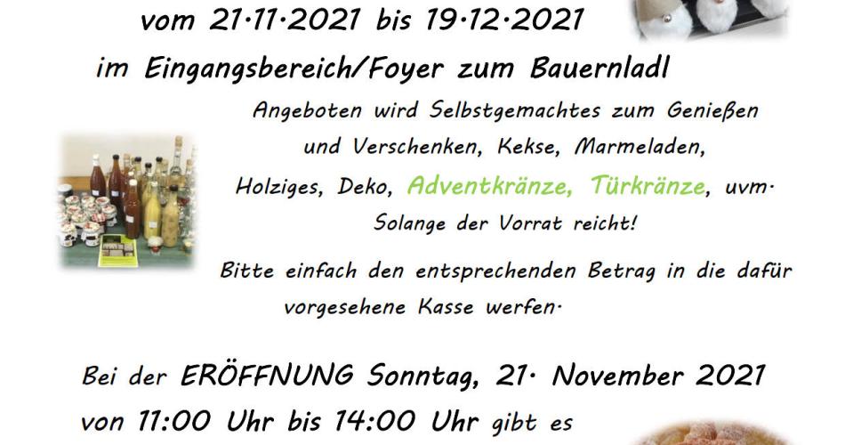 neue Einladung zum Adventbasar 2021