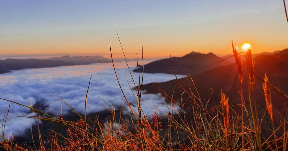 Sonnenaufgang auf der Roten Wand