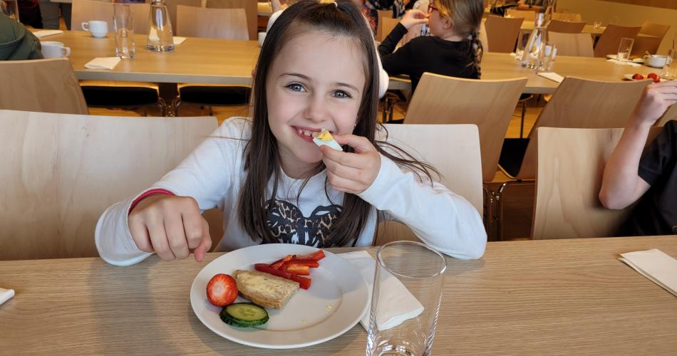 die gesunde Jause schmeckt